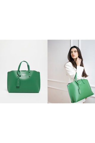 Sac à main en cuir Livel - Vert