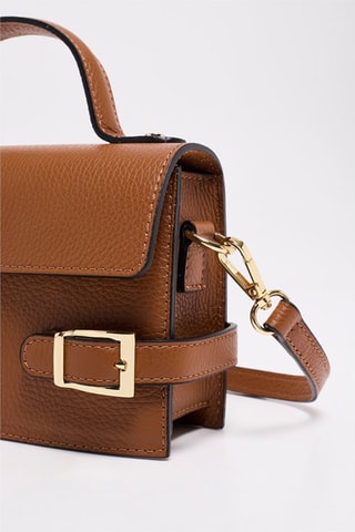 Sac bandoulière en cuir Sumy - Marron