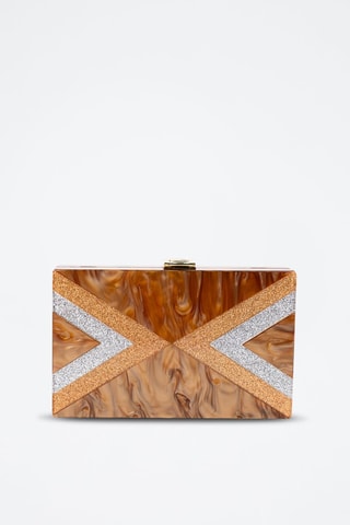 Sac bandoulière Crysta  - Marron