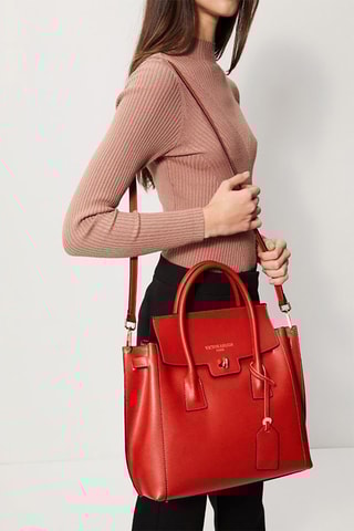 Sac à main en cuir Jane - Orange