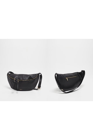 Sac banane en cuir Alia - Noir