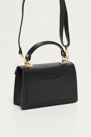 Sac à main en cuir Leah - Noir