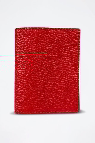 Tarjetero de piel Salma - Rojo