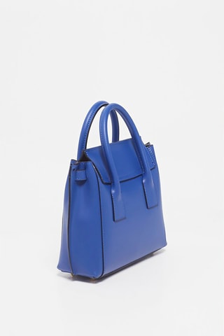 Sac à main en cuir Jany - Bleu