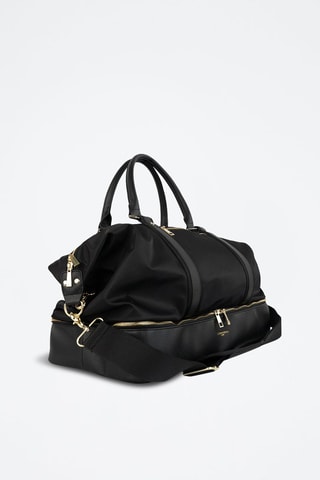 Sac de voyage en cuir Andia - 41 cm - Noir