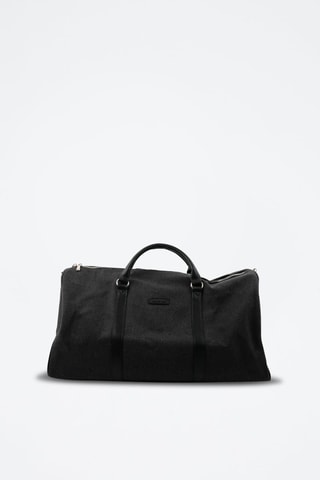 Sac de voyage en cuir Jude - 37 cm - Noir