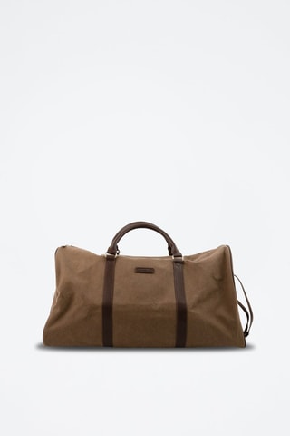 Sac de voyage en cuir Jude - 29 cm - Marron