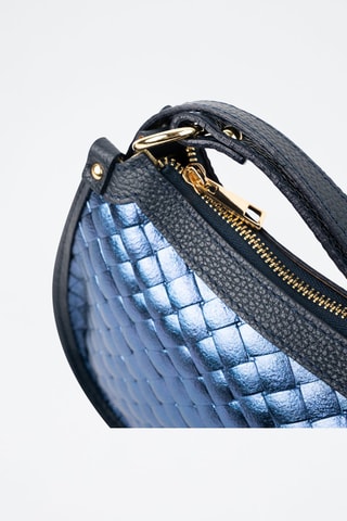 Sac à main en cuir Leana  - Bleu