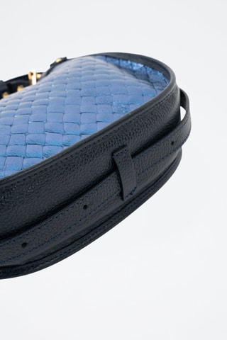 Sac à main en cuir Leana  - Bleu