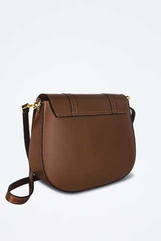 Sac bandoulière en cuir Ruth - Marron