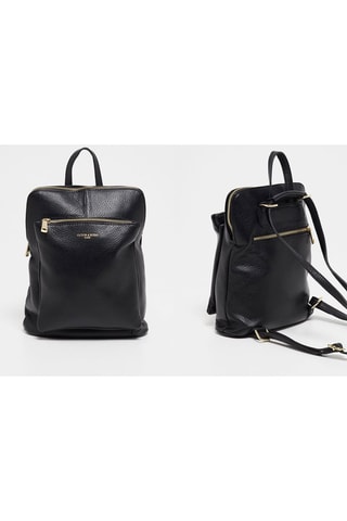 Sac à dos en cuir Melania - Noir