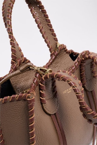 Bolso de piel Kamelia - Marrón