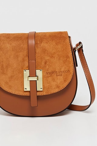 Sac bandoulière en cuir Jara - Marron