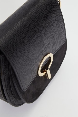 Sac porté épaule en cuir Eolia - Bleu