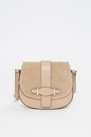 Sac bandoulière en cuir Slelva - Rose