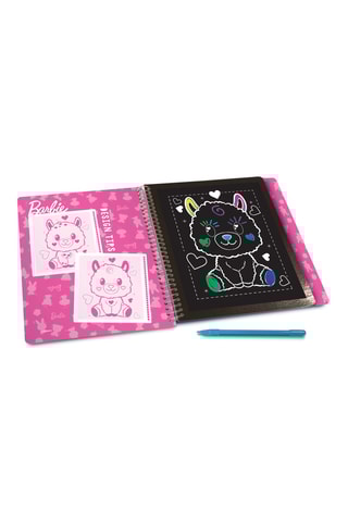 Cuaderno de bocetos Cutie Scratch Reveal Barbie - 48 piezas - Desde 4 años