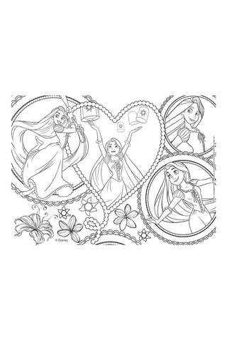 4 puzles 2 en 1 Princesas Disney - 4 x 48 piezas - Desde 3 años