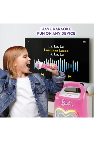 Altavoz inalámbrico con micrófono Barbie - Rosa - Desde 4 años