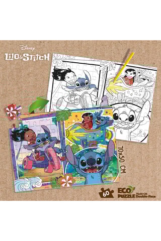 Ecopuzle Stitch Lilo y Stitch Disney - 60 piezas - Desde 4 años