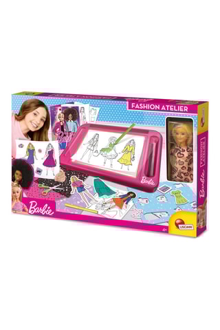 Mesa con luces taller de moda y muñeca Barbie - Desde 8 años