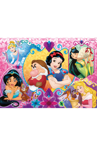 2 puzles 2 en 1 Princesas Disney - 2 x 24 piezas - Desde 3 años