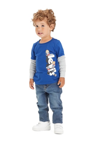 T-shirt et jean - Bleu