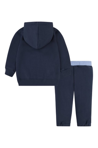 Sweat à capuche et jogging en coton biologique - Bleu