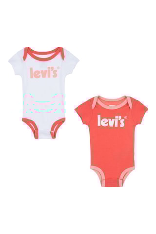 2 bodys - Blanc et rose