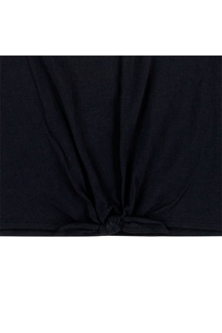 T-shirt noué - Noir