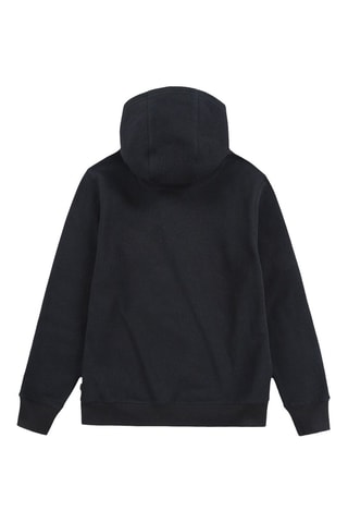 Sweat à capuche en coton biologique - Noir et rouge