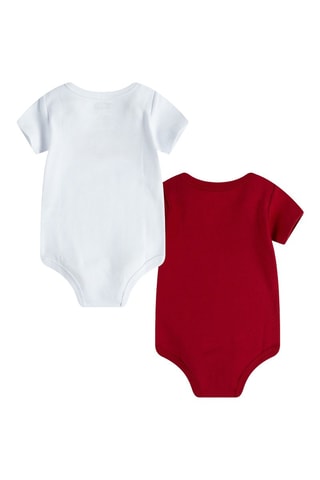 2 bodys - Blanc, rouge et bleu