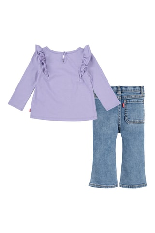 T-shirt et jean - Bleu et violet