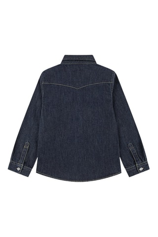 Chemise en jean - Rouge et bleu