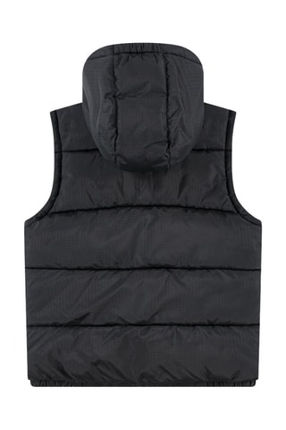 Doudoune sans manches à capuche - Noir