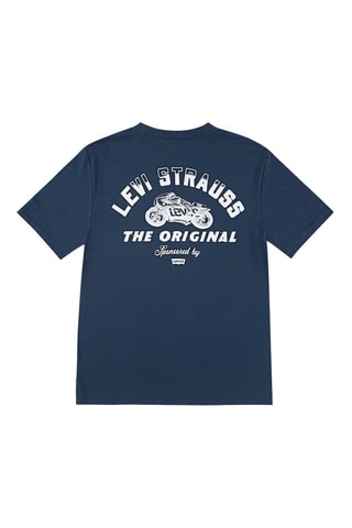 T-shirt - Blanc et bleu