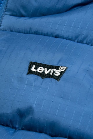 Doudoune sans manches à capuche - Blanc et bleu