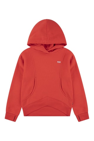 Sweat à capuche - Blanc et rouge