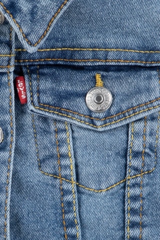 Veste en jean - Rouge et bleu