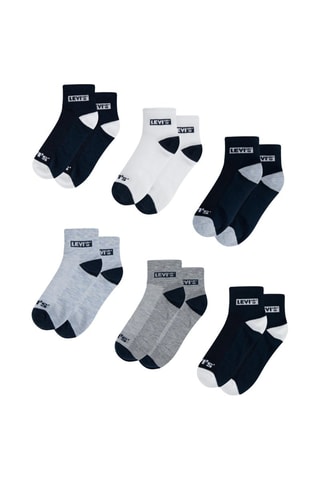 6 paires de chaussettes - Bleu et gris