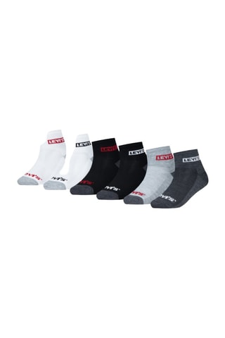 3 paires de chaussettes - Blanc, noir et gris