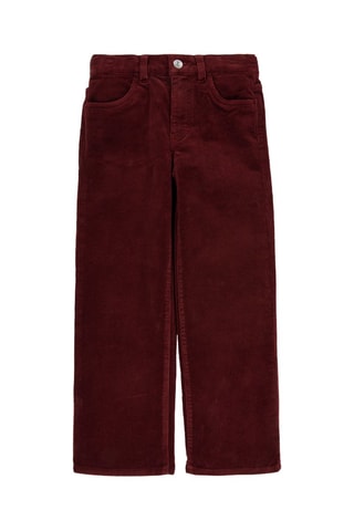 Pantalon en velours côtelé - Rouge