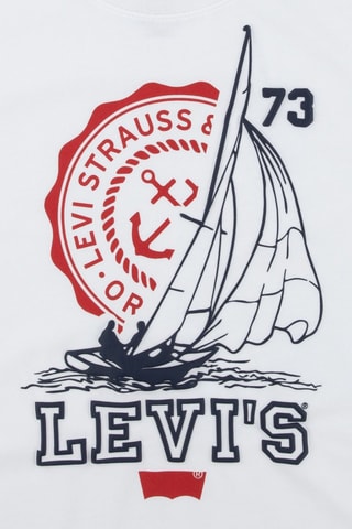 T-shirt - Blanc et bleu