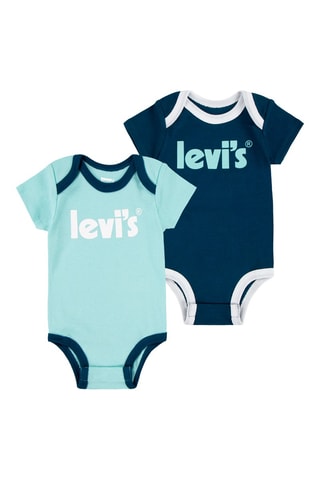 2 bodys - Blanc et bleu