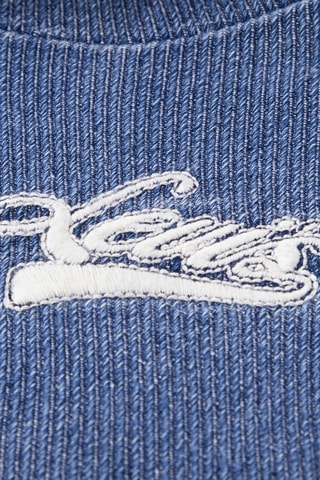 Sweat à capuche en jean - Bleu