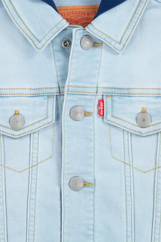 Veste bi-matière - Bleu