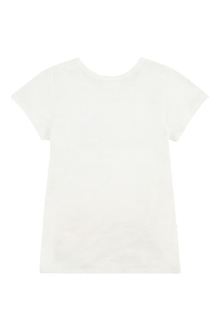 T-shirt - Blanc et orange