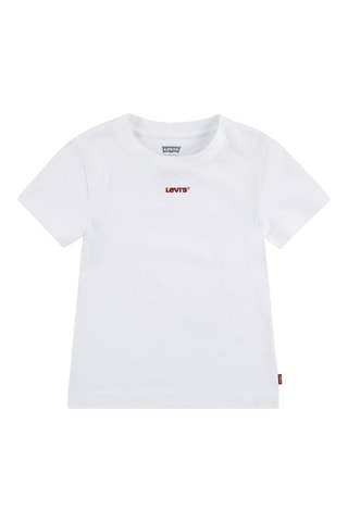 T-shirt en coton biologique - Blanc et rouge