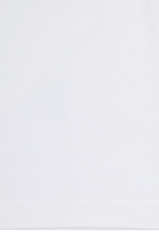 T-shirt en coton biologique - Blanc et rouge