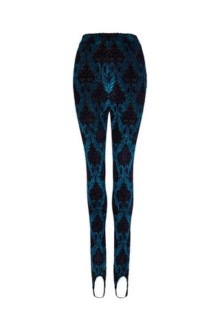 Pantalon taille haute - Bleu