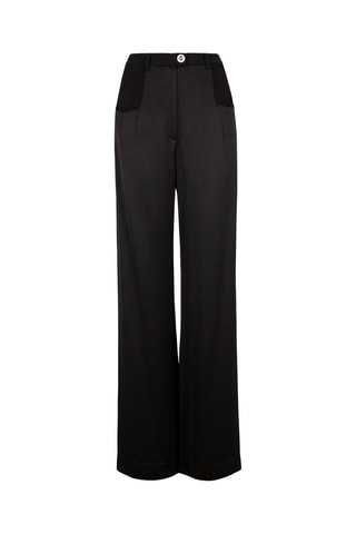 Pantalon droit taille haute - Noir